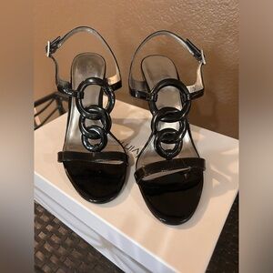 Calvin Klein “Kupid Patent” Strappy heels
